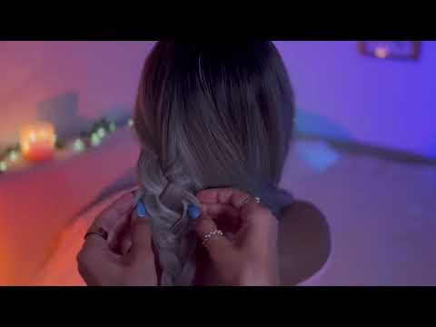 Big Sister ASMR | Taking Out Your Braids & Brushing for Sleep 💛