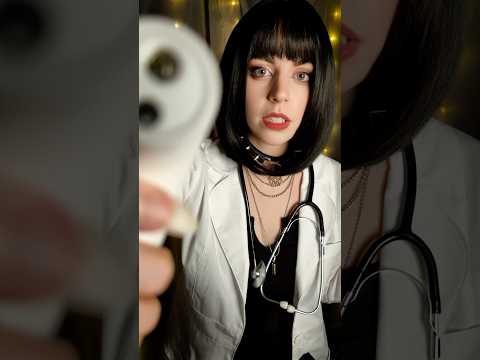 ASMR Goth Doctor Takes Your Temperature (Medical Exam Roleplay) #shorts #asmr #asmrsounds