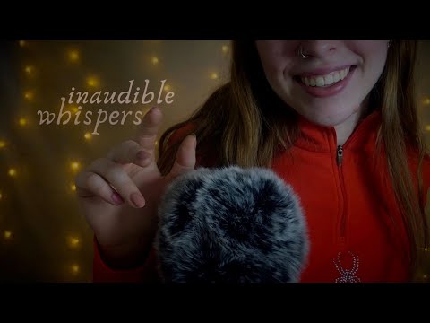 ASMR | Inaudible Whispering and Mouth Sounds for 40 minutes 😴(plus some hand movements)