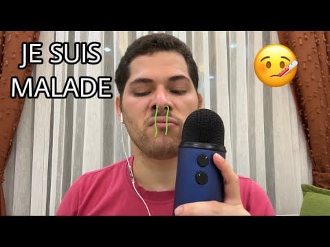 ASMR Français : JE SUIS MALADE 🤒