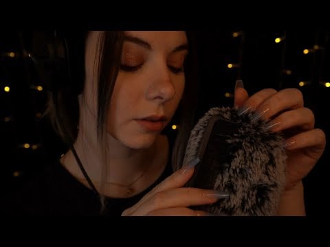 ASMR | "its ok, everything will be alright" soft Whispering & slow Fuzzy Mic Combing