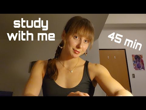 ASMR | Be An ACADEMIC WEAPON with me 📚 (Study / work session w/ five min break)