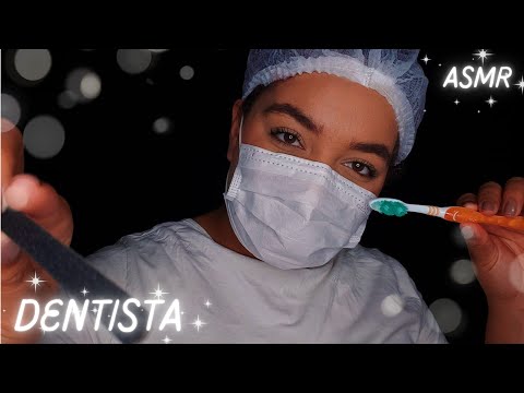 ASMR DENTISTA PEDIATRA LIMPANDO SEUS DENTES 💖💖 #Especial1KBblis