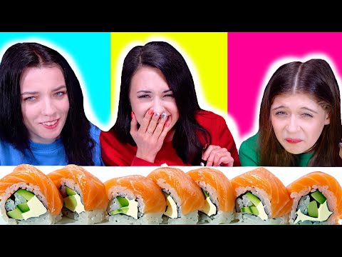 ASMR Two Hands VS No Hands vs One Hand Mukbang Challenge