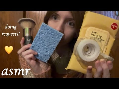 asmr doing your requests! 🫶 lofi trigger assortment / mouth sounds