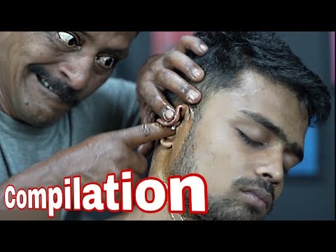Big Eyes Barber Compilation Massage | ASMR Cracking Compilation | Ear Finger ASMR | Home ASMR Clinic