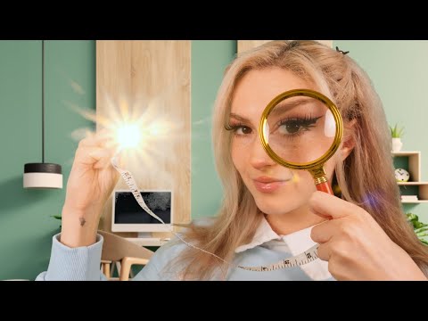 ASMR Detailed Face Examination | Up Close Measuring & Exam