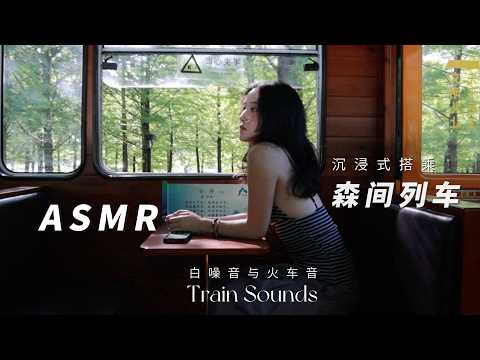 超治愈森间列车｜中国浙江新昌十九峰，安静沉浸只有白噪音和火车行驶声｜ASMR vlog-white noise & Train sounds for sleeping、working、studying