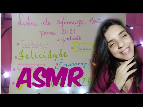 ASMR- AFIRMAÇÕES POSITIVAS PARA 2021