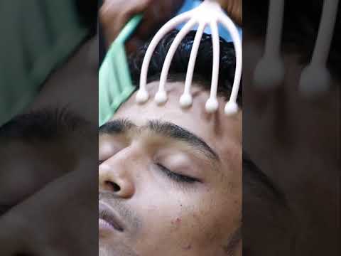 Rolling Comb Head Massage Head Champi And Neck Cracking ASMR #shorts