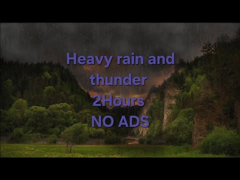 HEAVY RAIN AND THUNDER FOR SLEEP#Heavy rain#Sleep