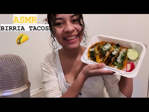 ASMR Español- COMIENDO TACOS DE BIRRIA (Eating Sounds)