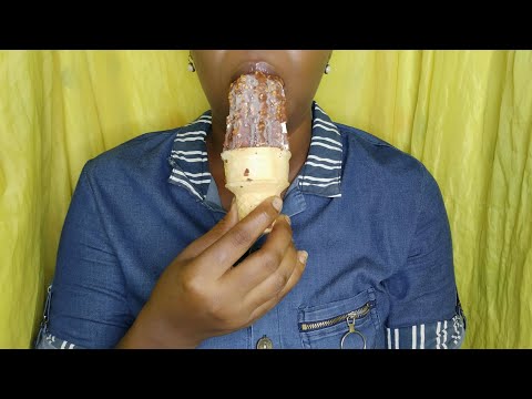 ASMR 💟 Comiendo Choco cono 🍦Cubierto de maní mouth sounds 💆‍♀️