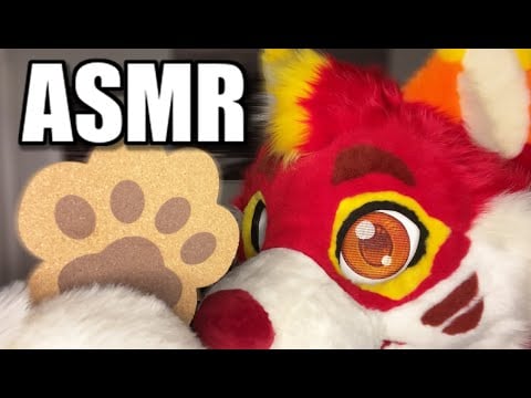 [Furry ASMR] Fursuit Paw Coaster/ Cork Tapping 🪵🍂 [1 Hour]