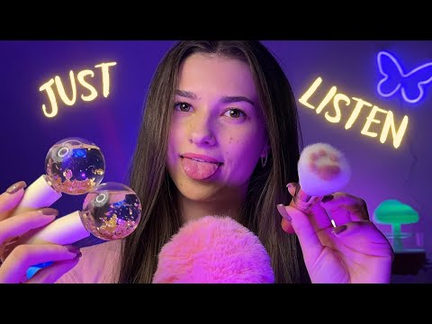 Asmr | You don’t need to watch🎧(Just listen) Brush, Tapping, Fluffy mic 🎙️😴