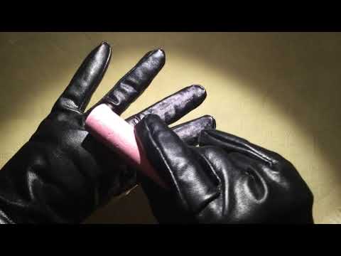 Leatherette Gloves➰❤➰  Hands in Gloves  [[ASMR]]