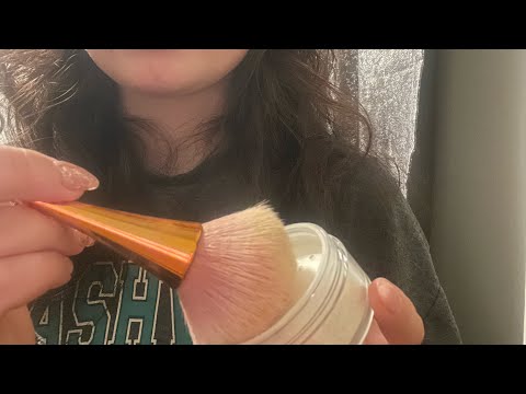 ASMR doing your makeup directly on camera 📸 🥰actual camera touching💆‍♀️ no talking