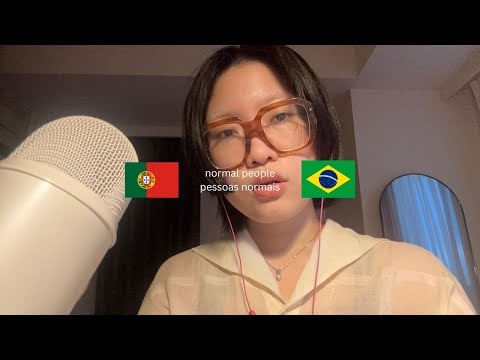 ASMR reading in portuguese (normal people)