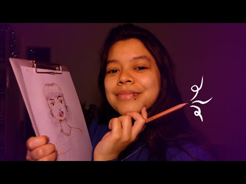 ASMR FR | Je fais ton portrait (bruits de crayons) ✍️