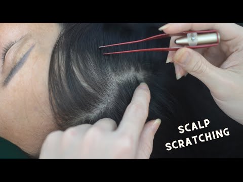 ASMR Head Scratching, Hair Combing & Parting With Breathing Sounds For Anxiety Relief