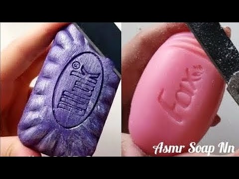 Dry Soap carving ASMR\ relaxing sounds\ No talking. Satisfying ASMR video\ Cutting soap 