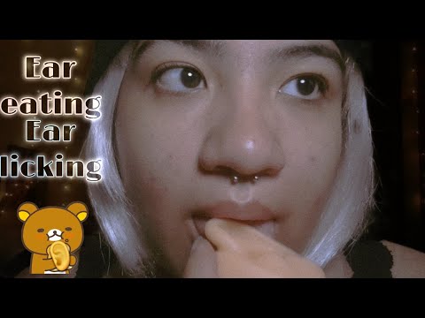 Asmr español ♡ COMIENDO y LAMIENDO tus orejitas 👂 (Ear eating and ear licking)