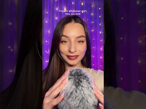 Triggers change every time you blink 👁️#asmr #relax #asmrsounds #asmrvideo