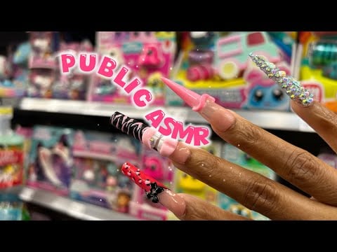 30 Minutes OF PUBLIC ASMR IN Walmart 🎄 Doing Your Skincare | Camera Tapping & Scratching 