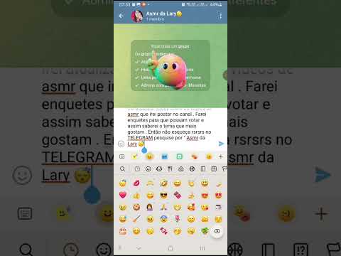 ASMR - ENTREM NO MEU GRUPO DO TELEGRAM 😘