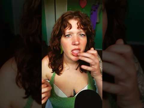 Spit cleaning your face #asmr #asmrmouthsounds #mouthsounds #spitpainting #asmrsounds