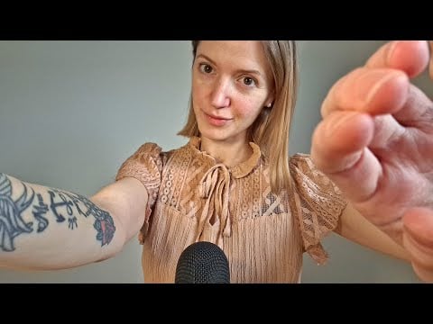 ASMR hand sounds - (inaudible) whispering, mouth sounds, tongue clicking - for sleep, study, work..