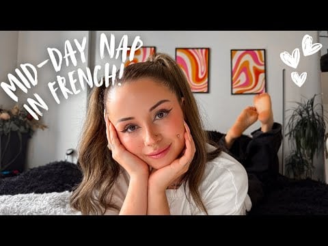French Girlfriend comforts you after a long day ASMR ♡ (In French 🇫🇷)