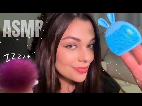 ASMR CASEIRINHO: sons de boca, pincel, tapping e atenção pessoal 💤🥱