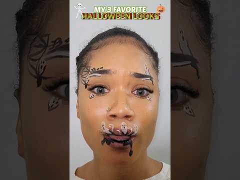 EASY HALLOWEEN MAKEUP 👻🎃 #halloween #trendingshorts #makeup