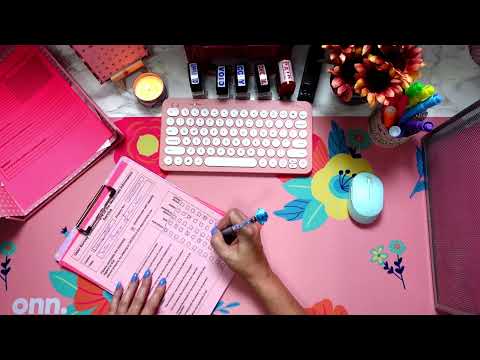 ASMR: Office Sounds | Paperwork | Stamping | Writing | Highlighting | Typing | No Talking