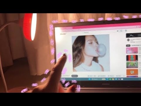 tracing asmr - camera tapping, book, screen and air tracing - no talking