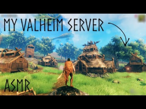 ASMR | A Tour of my Valheim Server! I'm a Viking 😄🛡️ Ear to ear whispers