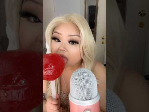 BIG AHH LOLLIPOP 🍭 #asmr #mukbang