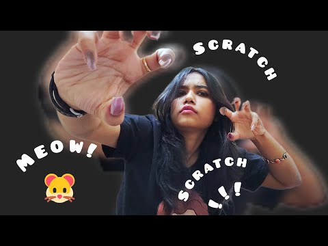 ASMR😺|SCRATCHING AND SLAPPING YOU like an ANGRY WILD CAT🐈😺|INDIAN ASMR