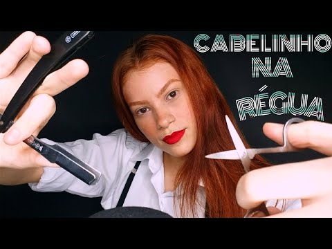 ASMR CORTE NO SEU CABELO ✂️ | BARBEARIA DA RUIVA💈