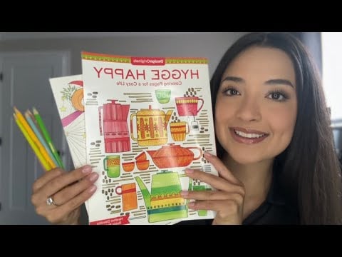 ASMR | Coloring + Eating hard candy 🖍️🍬