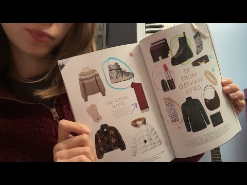 asmr catalogue shopping for christmas