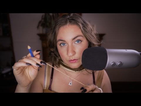 ❂ASMR❂ Measuring and Sketching Face | Mouth Sounds & Scratching ✏️