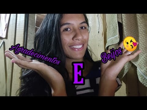 ASMR" MANDANDO BEIJOS PARA OS INSCRITOS / agradecendo