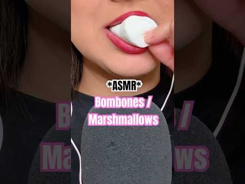SOFT ASMR - eating MARSHMALLOWS 🤤 | ASMR SUAVE comiendo bombones #asmr #satisfyingasmr #asmreating