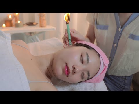 ASMR 귀가 녹는다! 실제 귀에 하는 귀마사지 | 오일, 이어캔들, 괄사, 건식 | Real Ear Massage