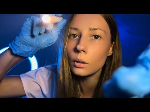 ASMR Cranial Nerve Exam Roleplay 🩺 Relaxing Medical Check for Sleep & Tingling