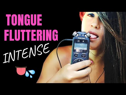 ASMR SONS DE BOCA MOLHADO INTENSO 👅💦 extremely mouth sounds TONGUE SOUNDS FLUTTERS 👅 tascam
