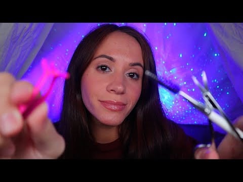 ASMR / Doing Your Eyebrows For Sleep (personal attention)