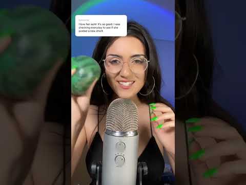 ASMR 10 Triggers in 60 Seconds⚡️🍭 #asmr #short #shorts